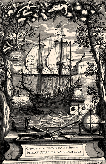 Ilustração da Obra de Simão Vasconcellos. Crônica da Companhia de Jesus...Biblioteca Nacional.