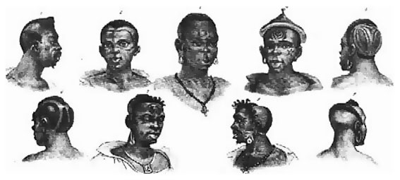Negros de Diferentes Nações – Jean Baptiste Debret – 1768-1848 – Viagem Pitoresca e Histórica ao Brasil – Torno 1 – Belo Horizonte : Ed .Itatiaia Limitada ; São Paulo E. Da Universidade de São Paulo, 1978