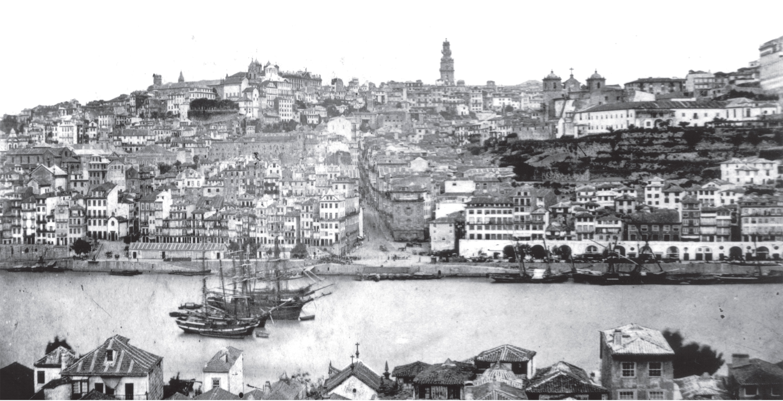 Cidade de Porto e Villa Nova do Gaia - Século XIX - Foto de M.J.S. Ferreira - Biblioteca Nacional